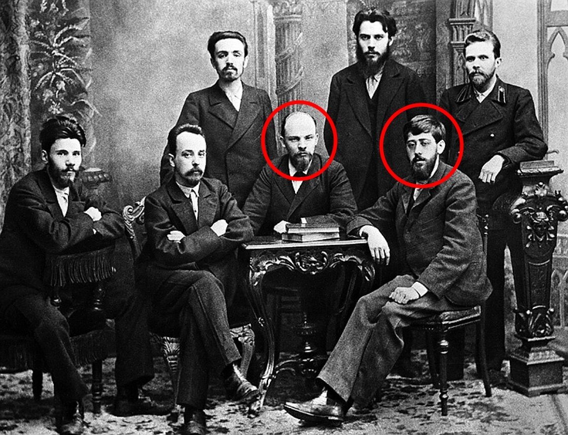Ленин и Мартов за одним столом