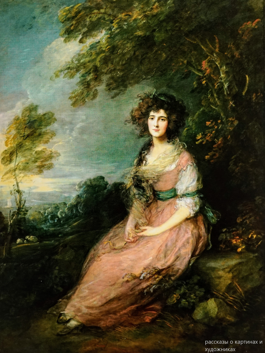 Томас Гейнсборо (1727-1788).Портрет миссис Элизабет Энн Шеридан.1785.Национальная галерея искусств,Вашингтон.