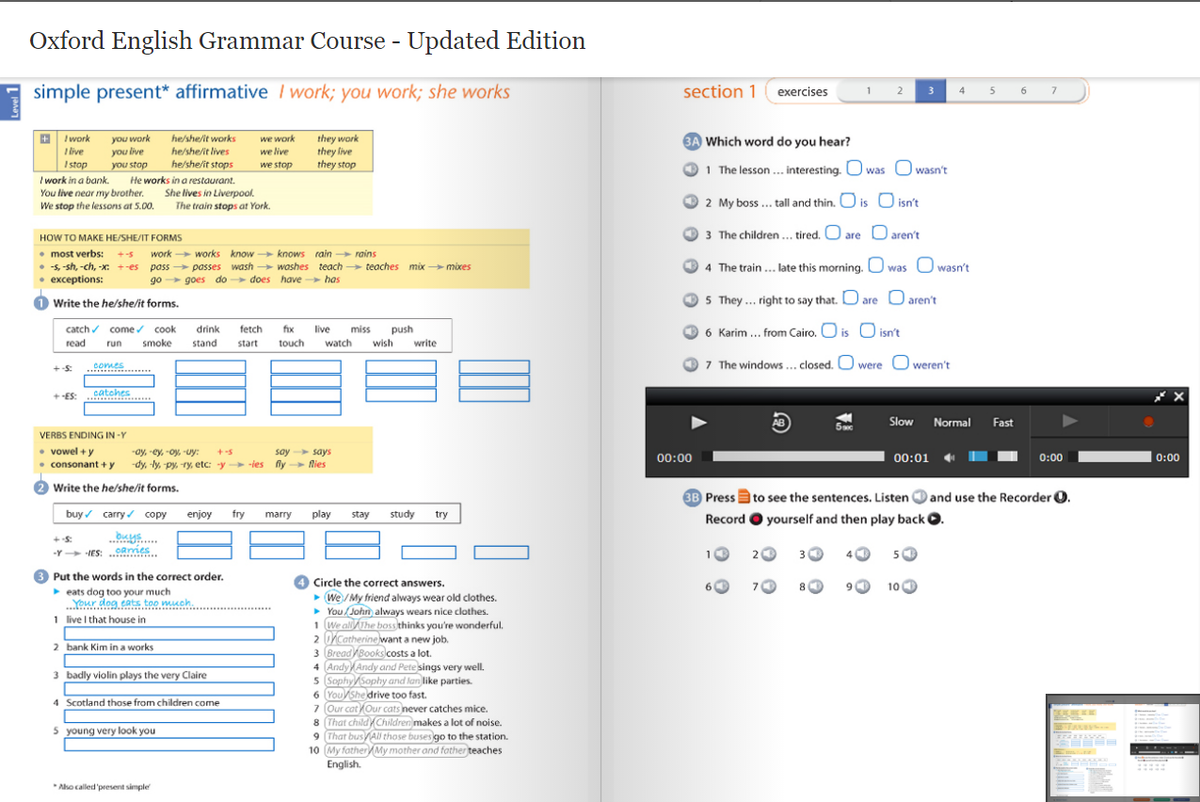 E-book уровня basic. Скриншот с сайта elt.oup.com