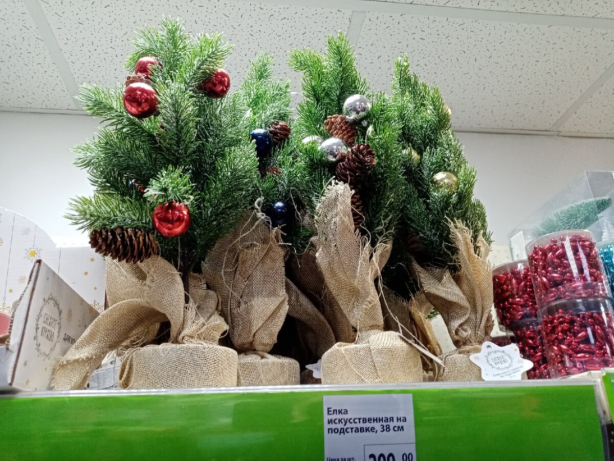 Интерьерные новогодние украшения из магазина Фикс Прайс