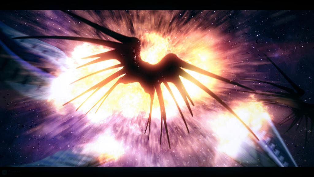 Корабли Теней в бою