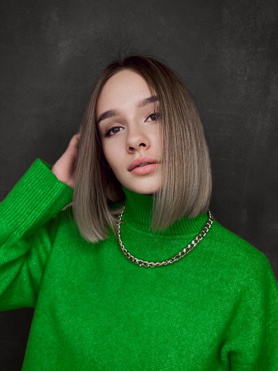 Каре с окрашиванием аиртач. 