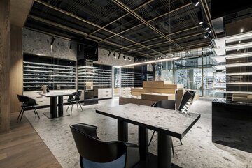 Плитка «под камень» в дизайне офисов и магазинов El Corte Inglés