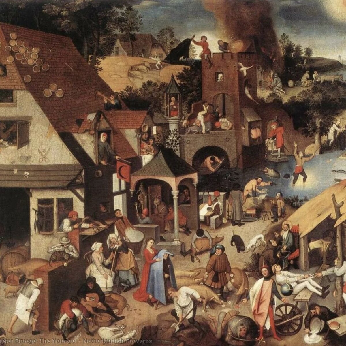 «Нидерландские пословицы» (1559) Питер Брейгель Старший