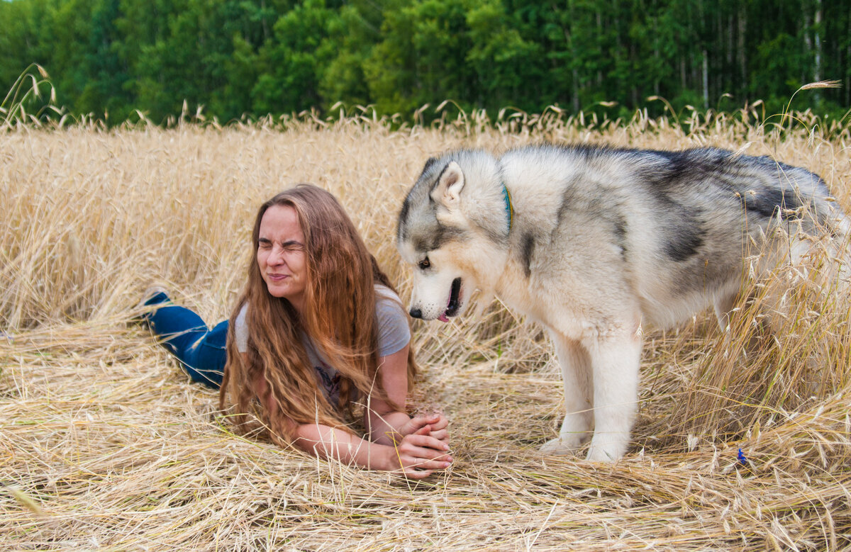 Я и Амур из усыпалки. Спасти этого пса было большим делом👌