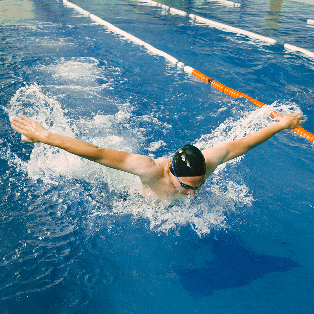 Made in swimming. Маркер плавание.