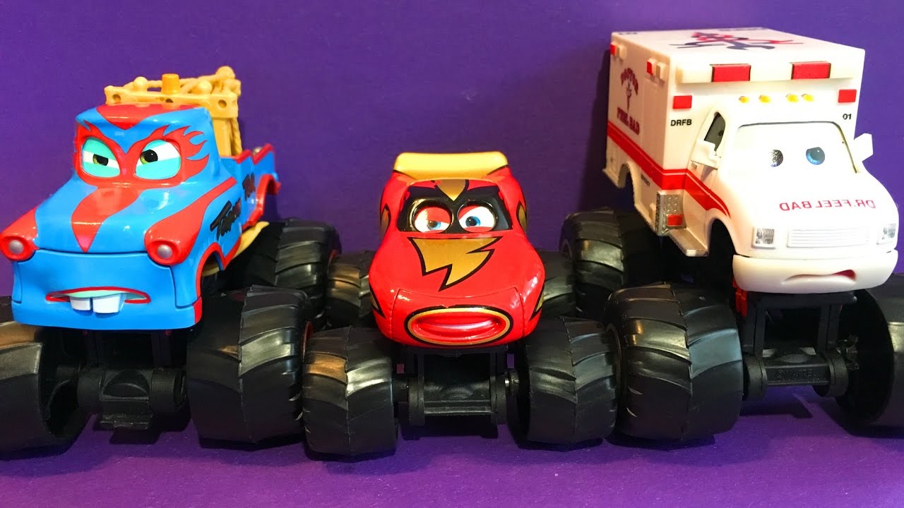 Монстр Траки Тачки Молния Маквин Мэтр Мультики про Машинки Monster Trucks  Cars McQueen