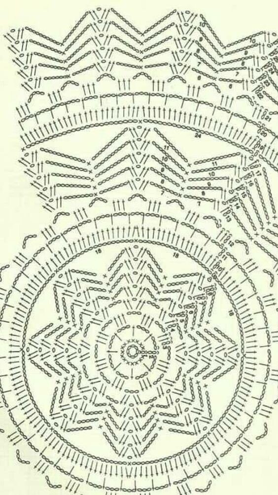 схема салфетки принадлежит ее автору. 
