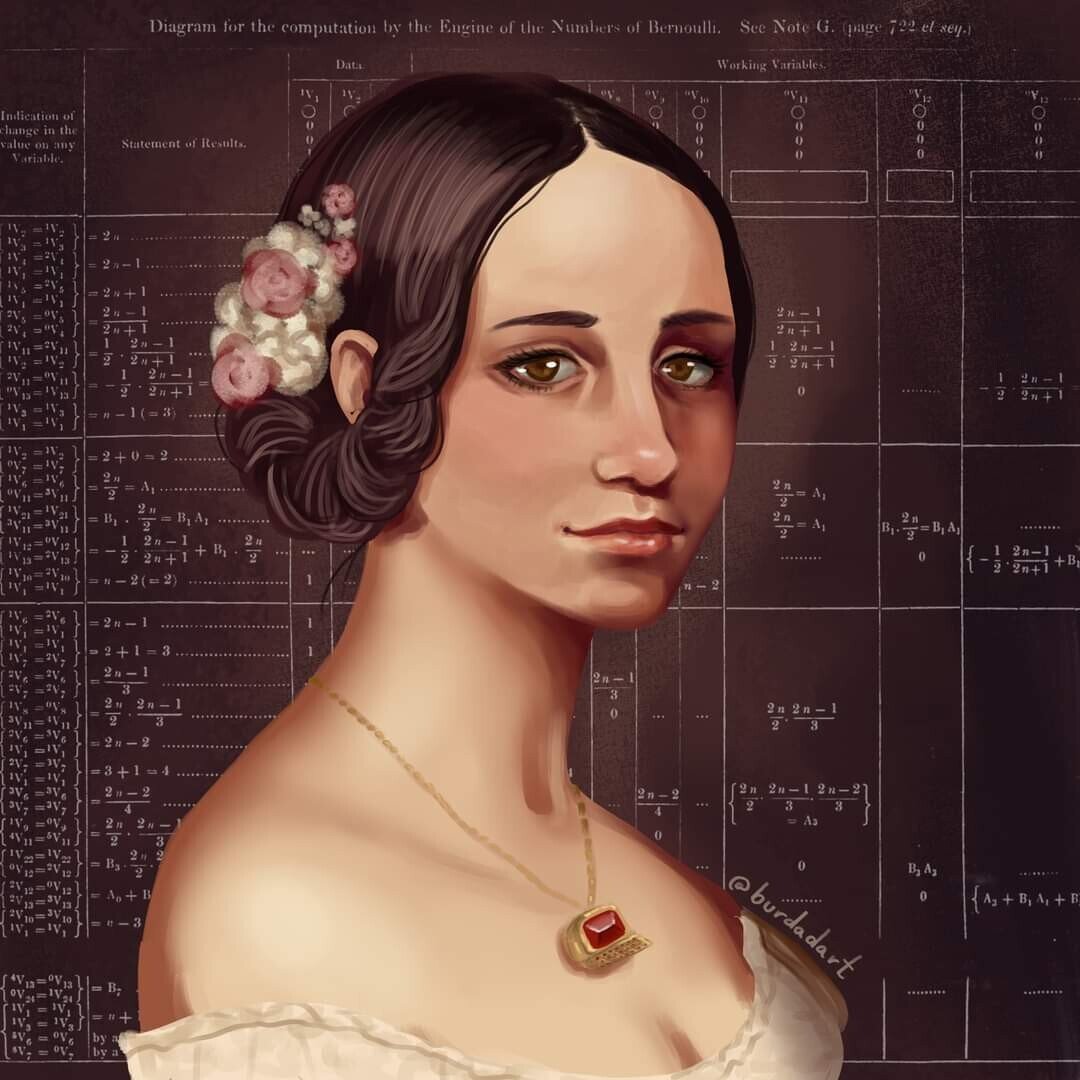 Ада Лавлейс / © Mariana Funes / burdada.artstation.com