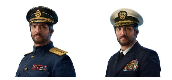 Советский (слева) и американский (справа)