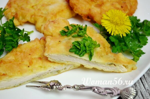   куриные отбивные в кляре