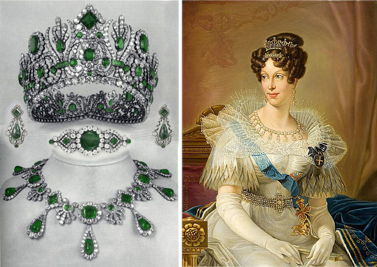 Изумрудная парюра Марии-Луизы Австрийской (реконструкция)