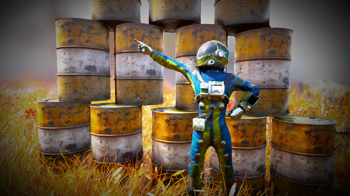 Fallout 76: радиоактивные бочки для кампа