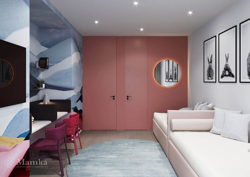 Практичные решения для небольшой детской комнаты 