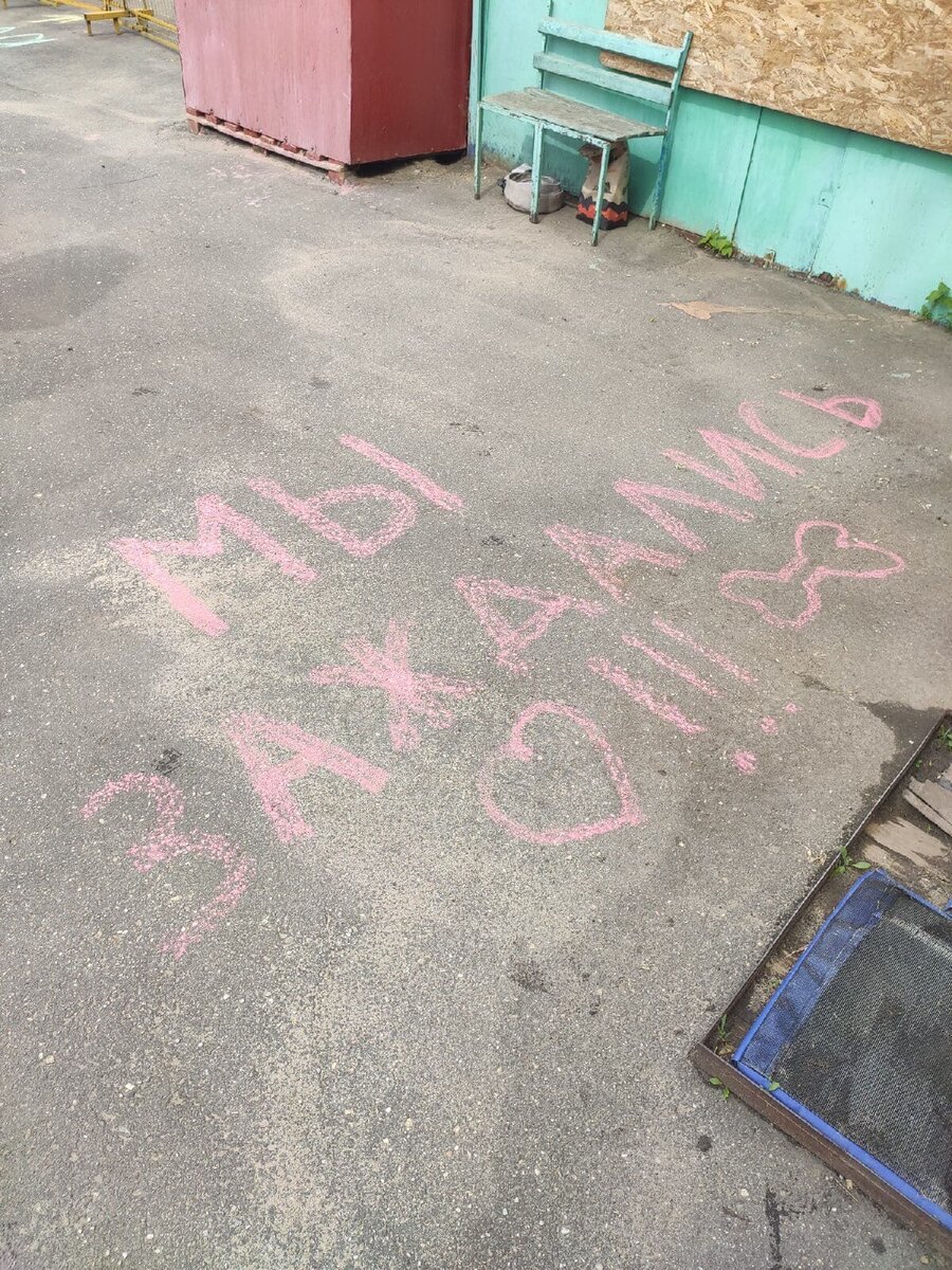 Вот такой сюрприз приготовили для волонтёров рабочие