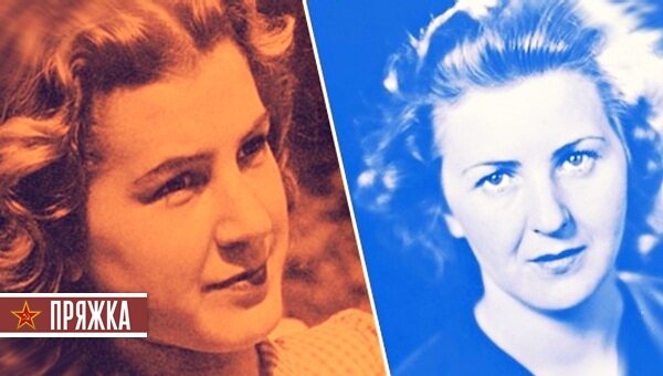 Фото слева - Траудль Юнге, справа - Ева Браун