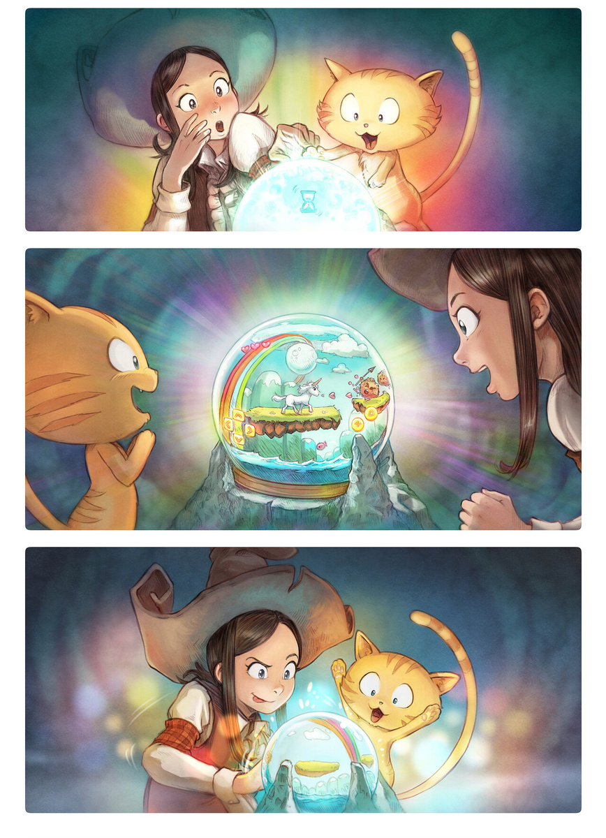 Фрагмент комикса Pepper and Carrot, ep.15, Crystall ball