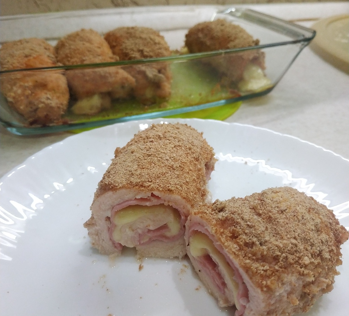 Куриные рулетики с сыром