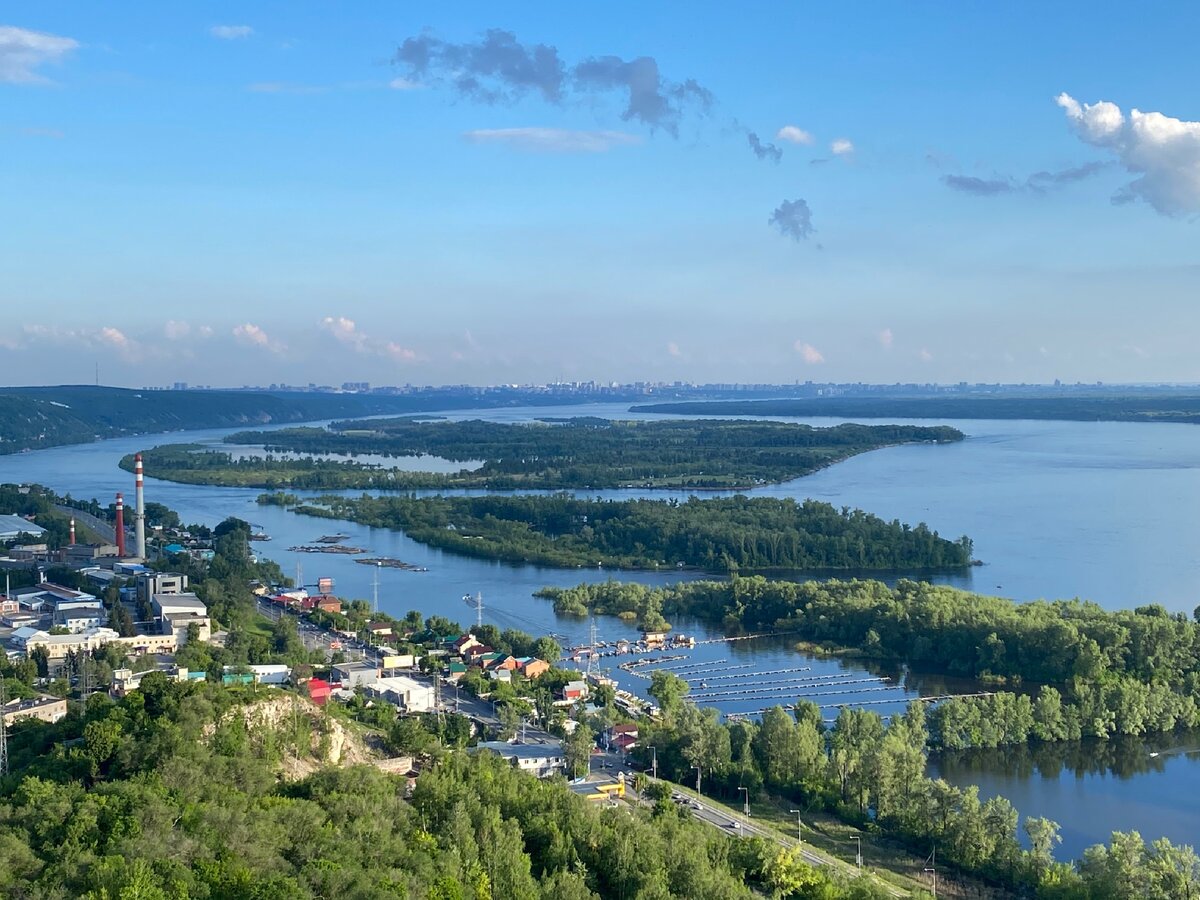 Вид с горы Чебоксары