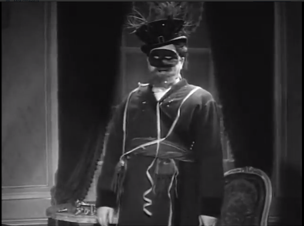 кадр из фильма «Маска» (реж. Сергей Сплошнов, 1938)