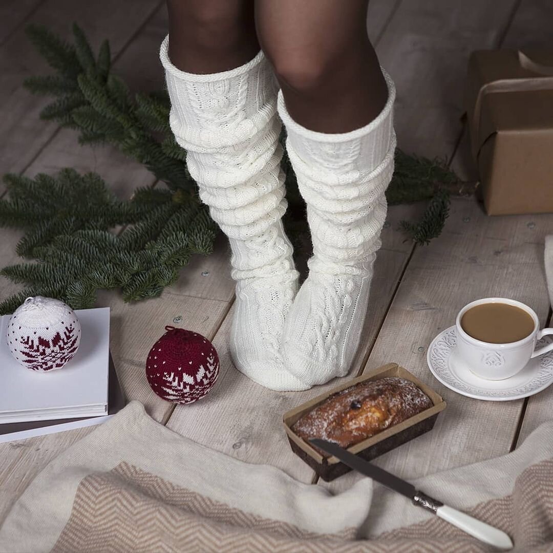 Вязаные гольфы. Фото Luxberry