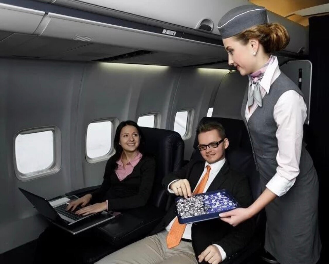 Конфеты в самолёте 