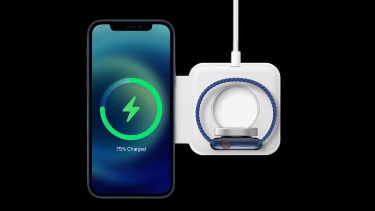 MagSafe Duo, где шайба под часы разложена