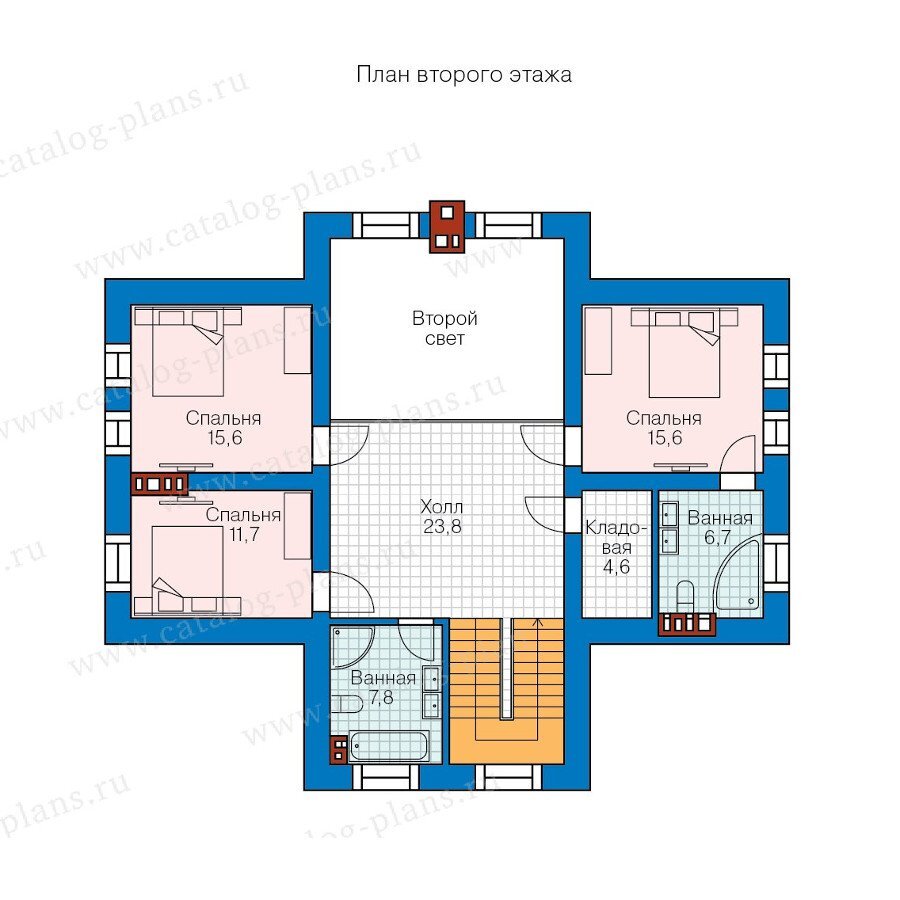 57-85 - Проект скандинавского дома 190м² с панорамным остеклением и тремя  спальнями на втором этаже | Проекты Коттеджей | Дзен