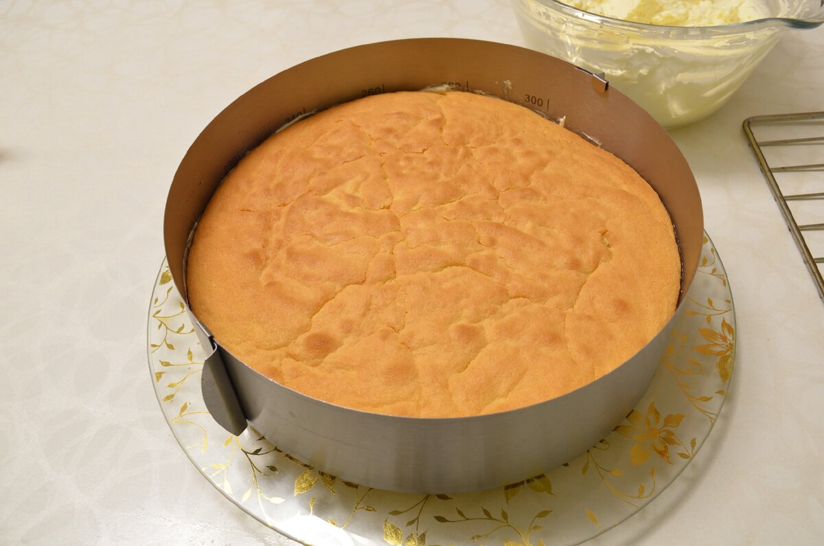 Рецепт пишу на 1 пышку: 3 яйца
100 гр сахара
110 гр муки
ваниль по желанию на кончике ножа
разрыхлитель 1/4 ч.л.
Я испекла 6 пышек, 5 пышек заправила торт, а 1 пышку оставила на крошку. На крошу для посыпки 
торта у меня ушло полпышки.
Крем:
Кол-во этого крема у меня хватило на 5 пышек.
Поллитра сливок 35%
сахарная пудра 1 стакан
маскарпоне 500 гр