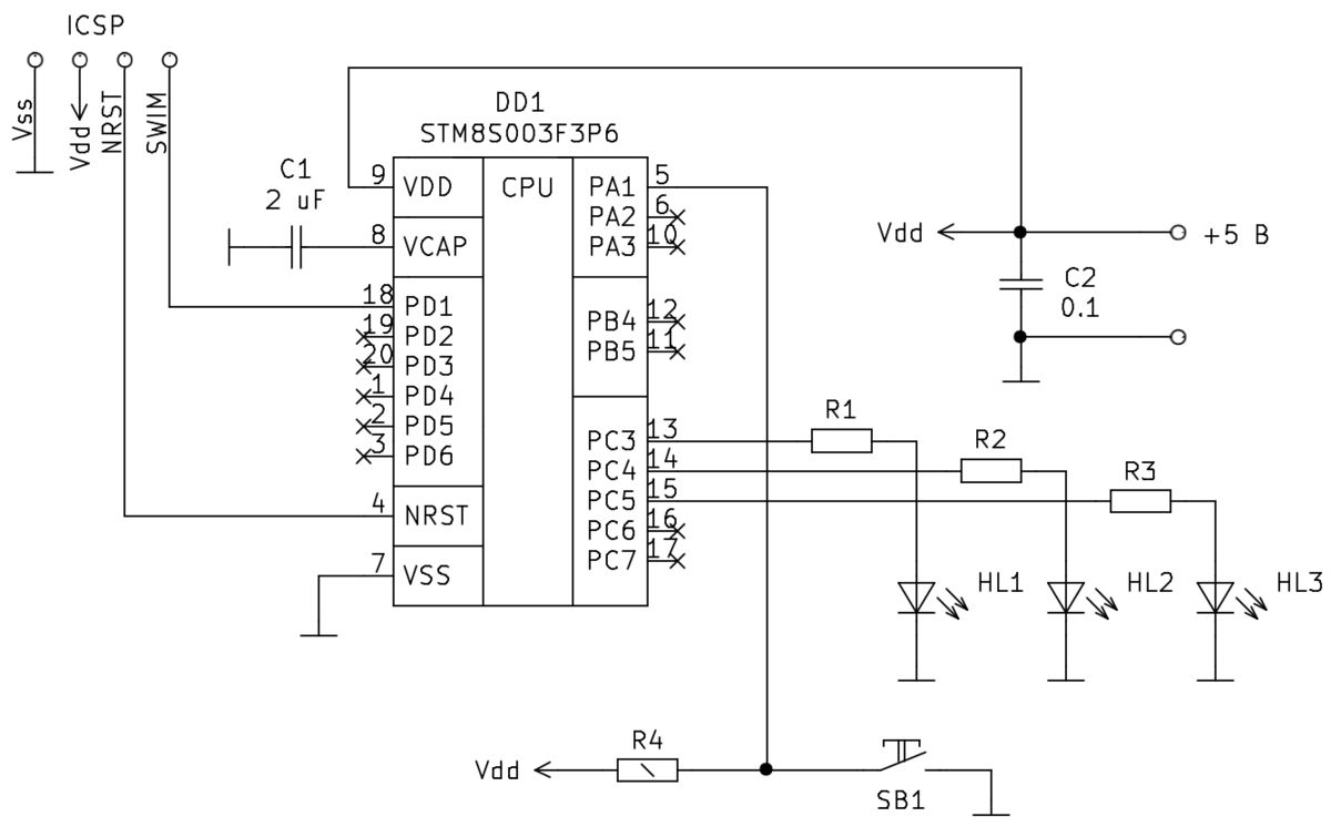 Проекты на stm8s