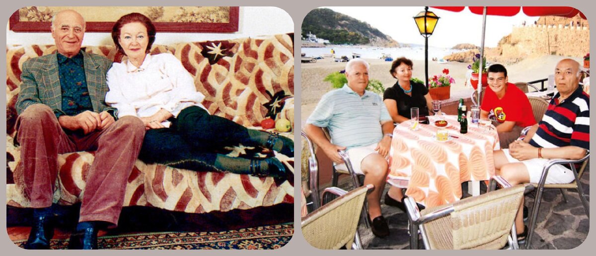 с женой Ниной Крайновой и семьёй дочери