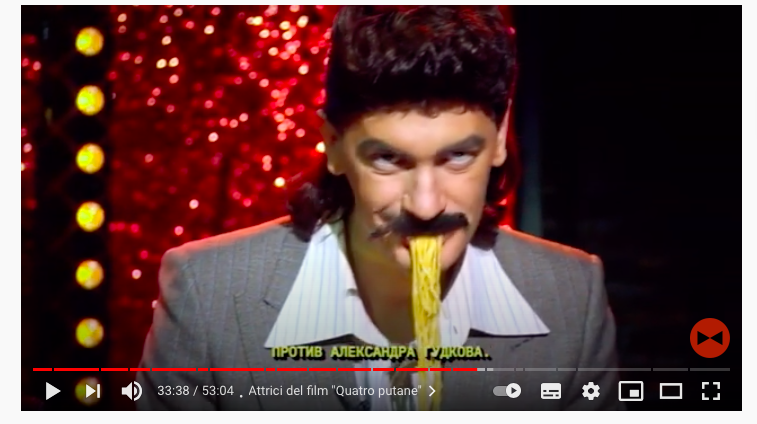 пара кадров из внезапно ставшей успешной в Италии программы Урганта – можно листать