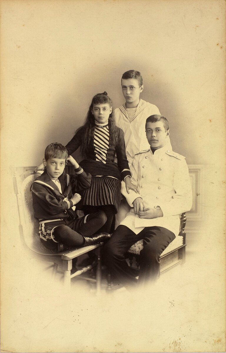 Дети императора Александра III: Михаил, Ксения, Георгий, Николай