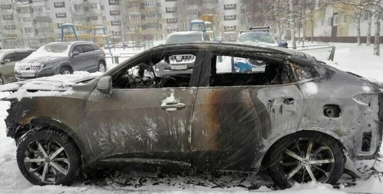  самовозгорание автомобиля Haval F7