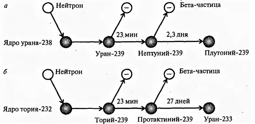 Реакция распада плутония