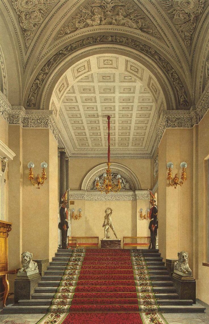 Автор первоначального проекта лестницы-знаменитый Огюст Монферран.  