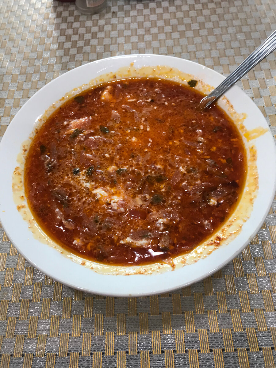 Очень вкусный борщ с мазиком 