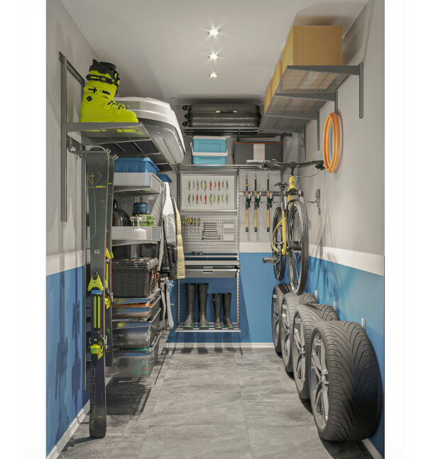 Кладовая для хранения спортинвентаря, шин 