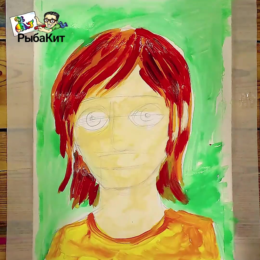 Как нарисовать мамин портрет для детей поэтапно с фото
