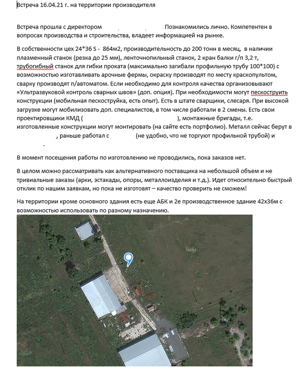 Отчет о встрече