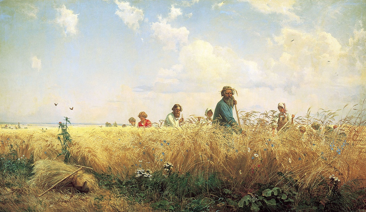 Страдная пора. Косцы. Мясоедов Г.Г. 1887г.