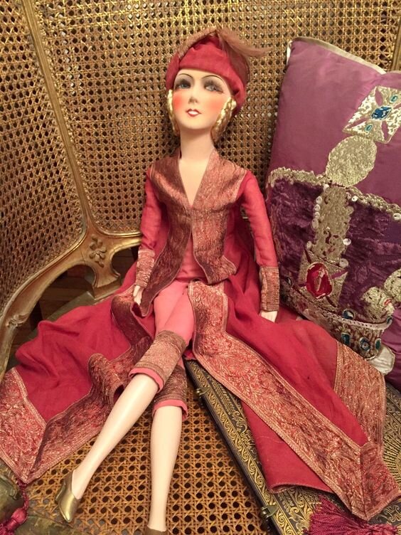 Винтажная будуарная кукла, 1925 г. Фото ?