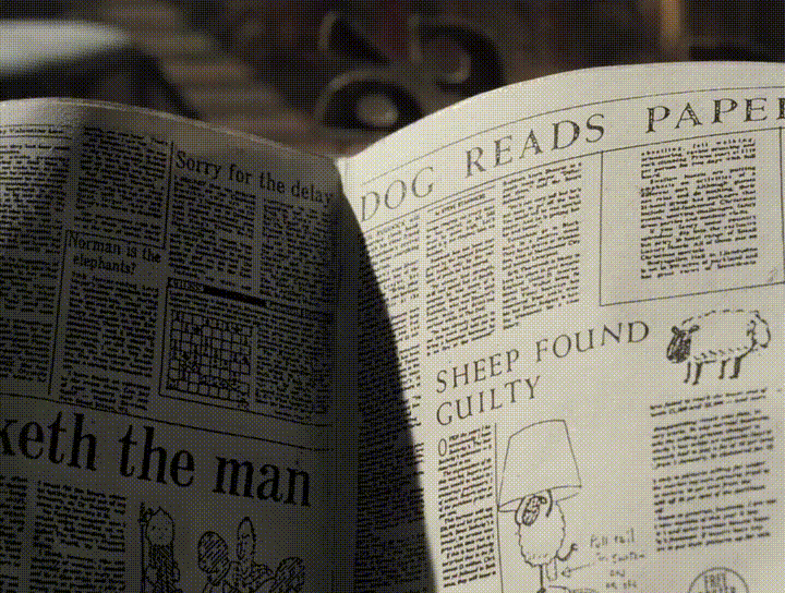 Момент из короткометражки "Уоллес и Громит: Неправильные штаны"