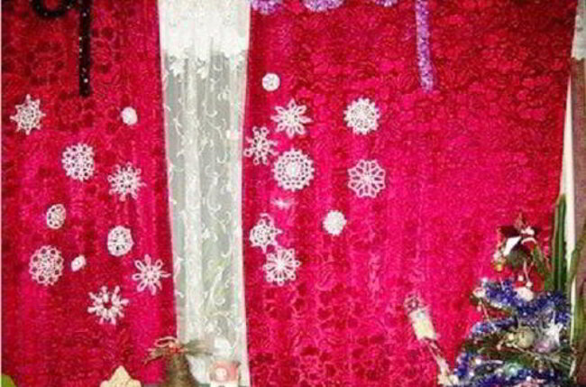 снежинки на окна своими руками