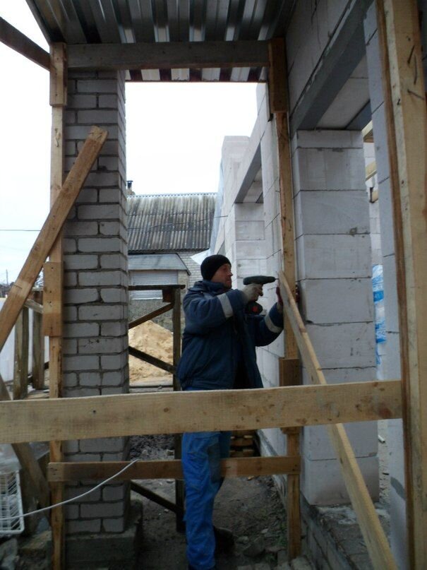 Строительство каркасного дома из бруса своими руками. Фото отчет
