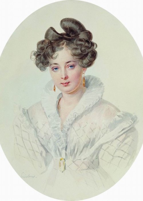 П. Ф. Соколов. Портрет С. А. Урусовой (предположительно), 1827-1828 