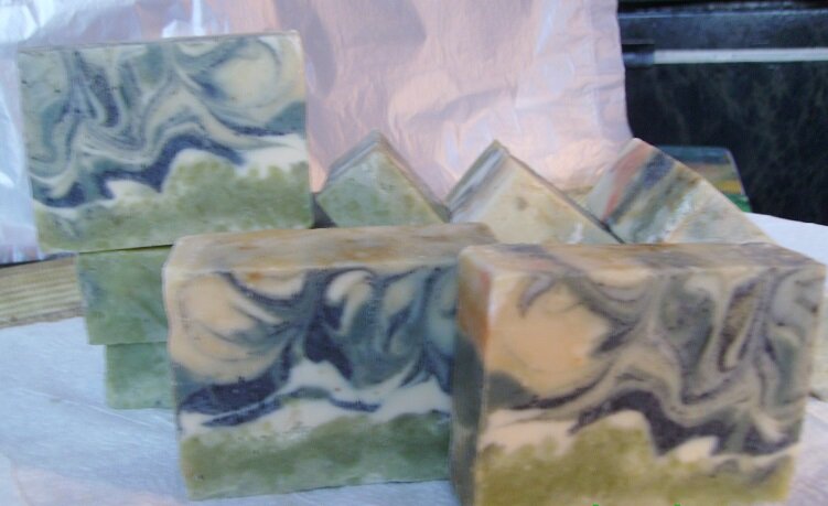 Мыло с глиной "Норд-Ост", окрашенное хлорфиллиптом