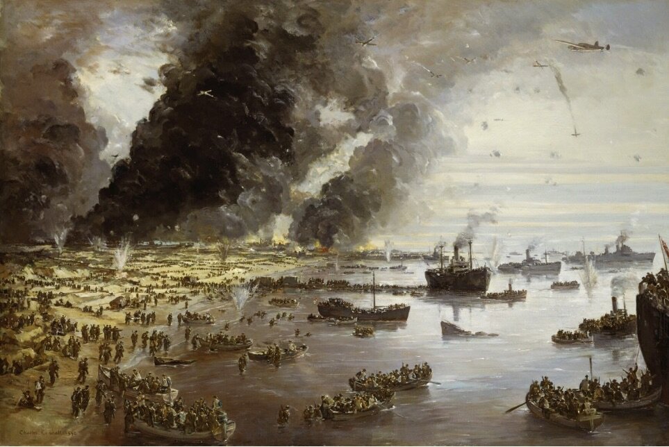 Дюнкерк, картина Чарльза Эрнеста Кандалла, 1940