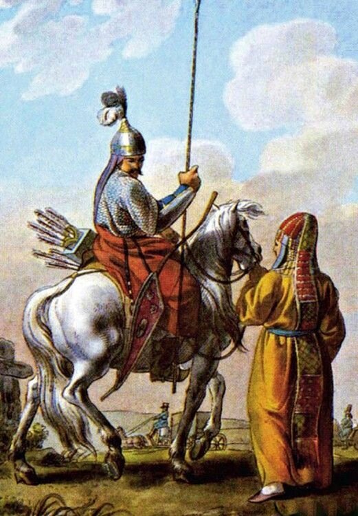 Башкира провожают в поход. 1812 г.