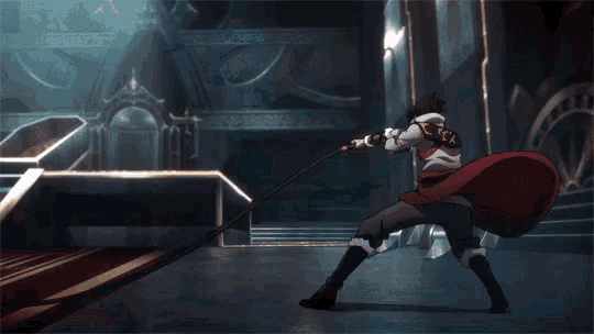 кадры из анимационного сериала Netflix-Castlevania